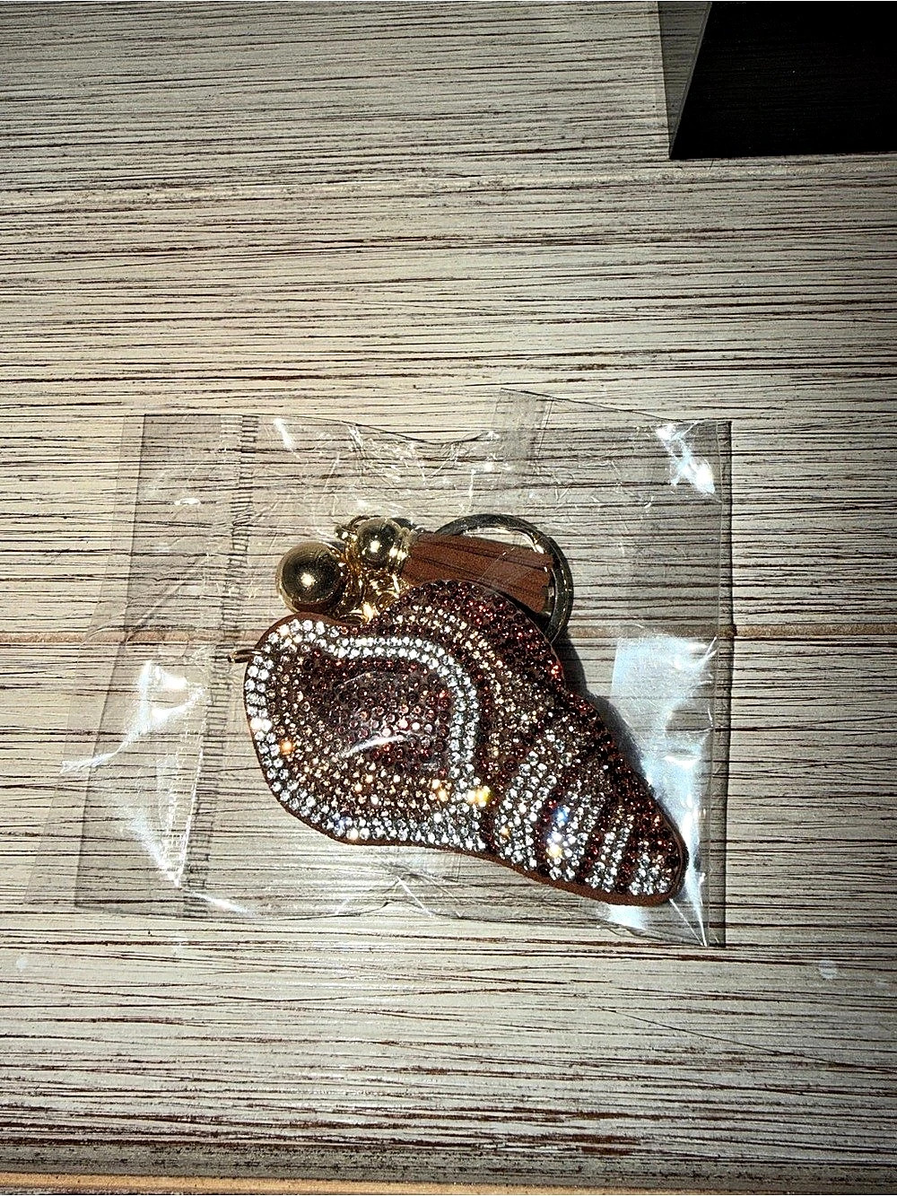 Embellished Mini Bag in Brown & Black Like New